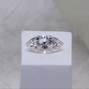 🔥4CT Marquise Cut Certified Lab Grown Moissanite Loose Stone VVS1 D